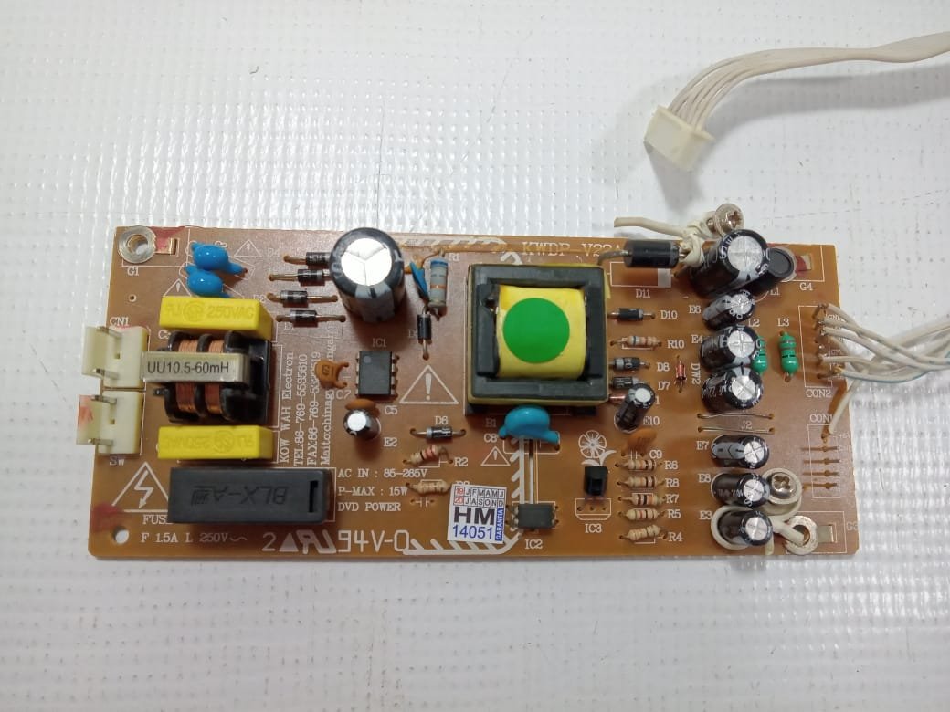 d4019bc188df58613d077e2e17b8cb17 Placa Fonte Videoke Raf Vmd-8380 | Kwdp-V22 - Imagem 1