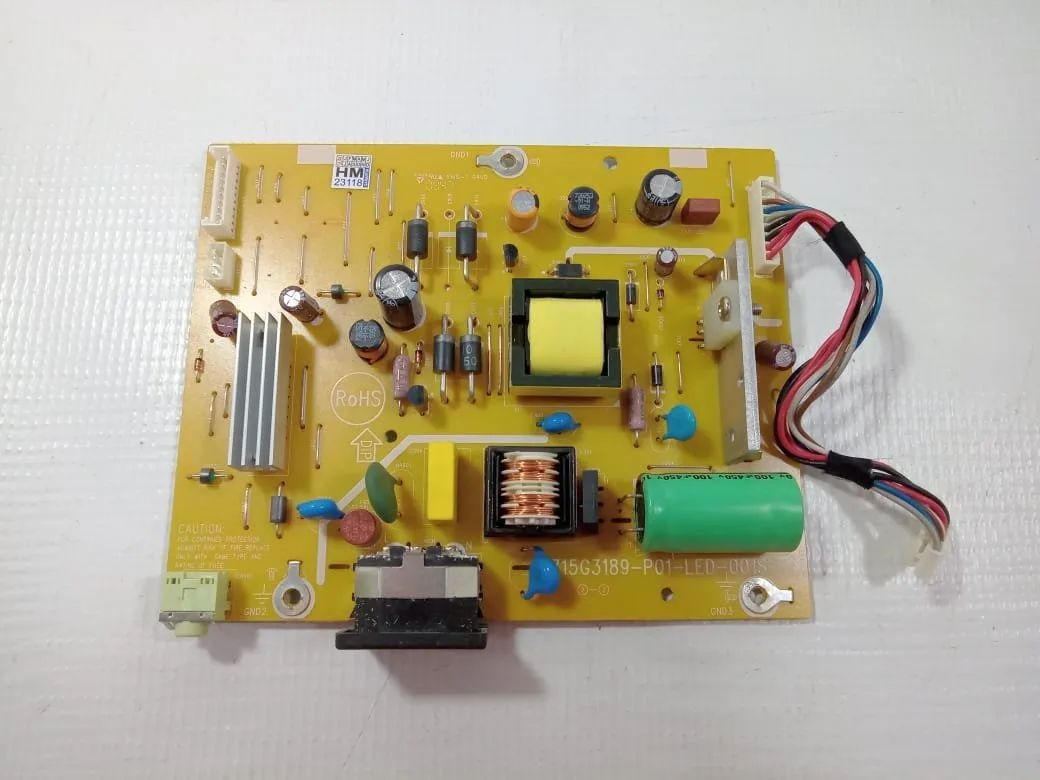 eb726c6eaf445cc7580a50e395a297f9 Placa Fonte Monitor Aoc E9365wa | 715g3189-P01-Led-001s - Imagem 1