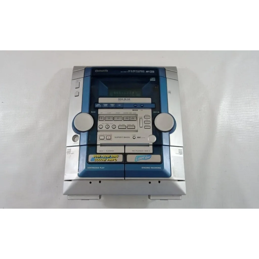 sg-11134201-7rcbw-lsihr297tgfj34 Display Painel Mini System Aiwa Nsx-Bl34 ( Defeito ) - Imagem 1