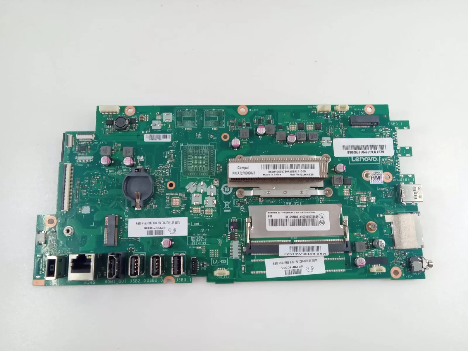 WhatsApp Image 2023-08-16 at 16.38.38 Placa Main All-In-One Lenovo A340-24iwl DDR4 | La-H031p - Imagem 1