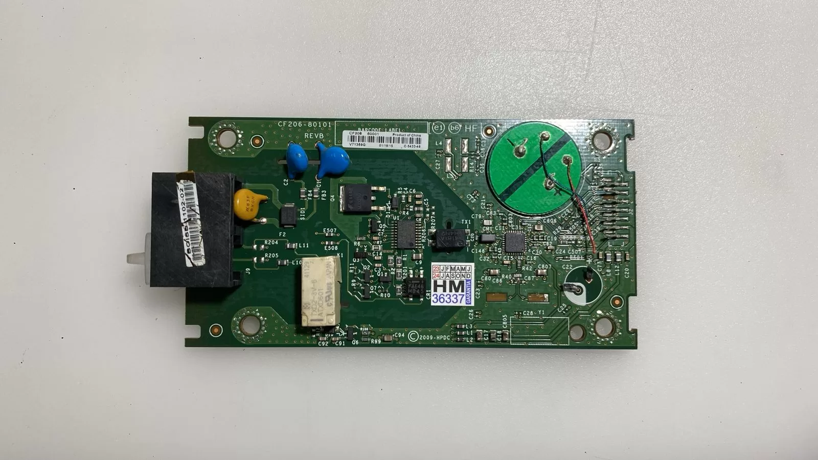WhatsApp Image 2023-09-28 at 09.55.06 Placa Fax Hp Pro400 M425/ Cf206-80001 - Imagem 1