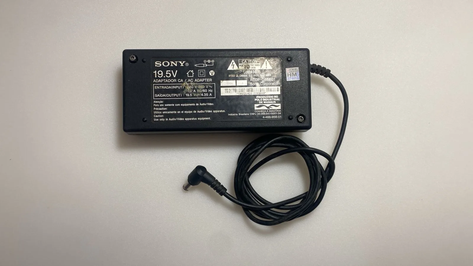 Fonte Tv Sony Bravia Kdl-40r485a / Acpd-085e01 Fonte Tv Sony Bravia Kdl-40r485a / 19,5v / 4,35A - Imagem 1