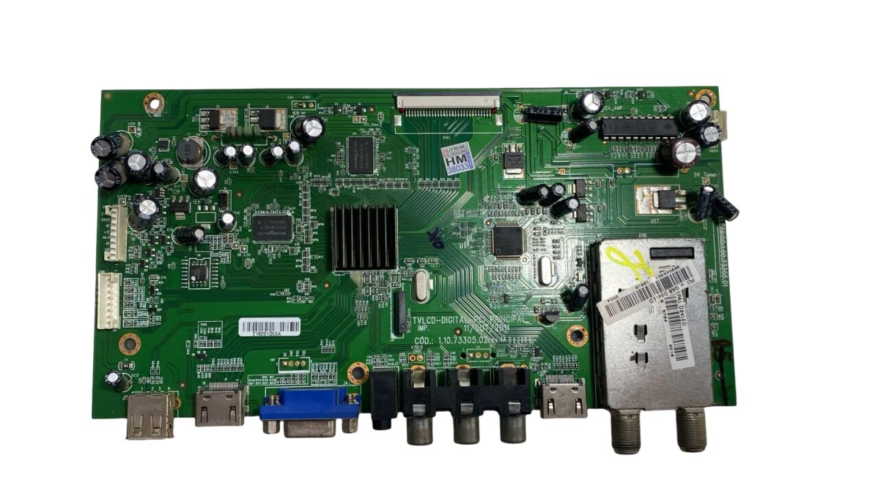 image (4) Placa Principal Tv Cce D24led | 1.10.73305.02 - Imagem 1