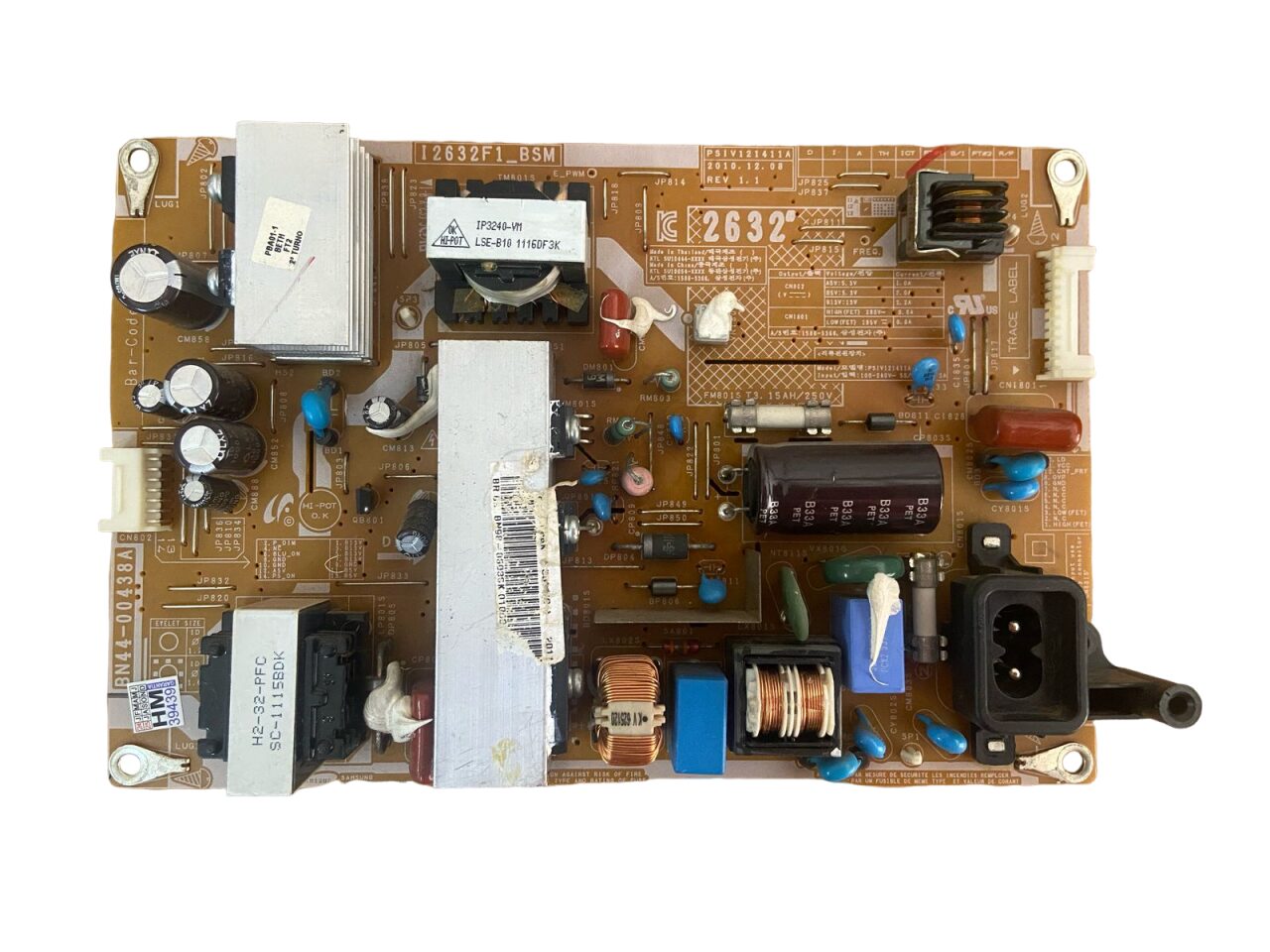 0d4048f4-09d1-4110-ba5c-44723401a56c Placa Fonte Tv Samsung Ln32d550 Ln40d550 / Bn44-00438a - Imagem 1