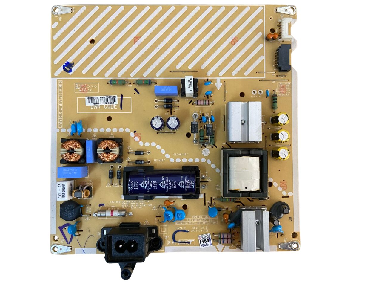 58b5f4a5-5a15-4245-8b3a-5d007c58be16 Placa Fonte Tv Lg 43lh5700 49lh5700 / Eax67083501 - Imagem 1