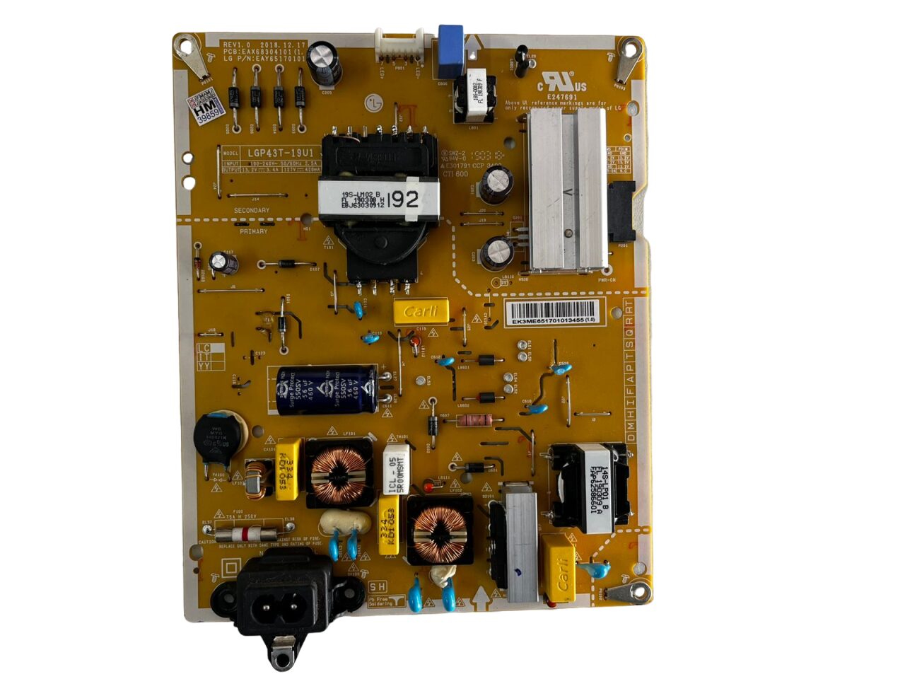 53eed0bc-dcd2-43a2-8622-7c1e8571042a Placa Fonte 43um7300psa / Eax68304101 - Imagem 1