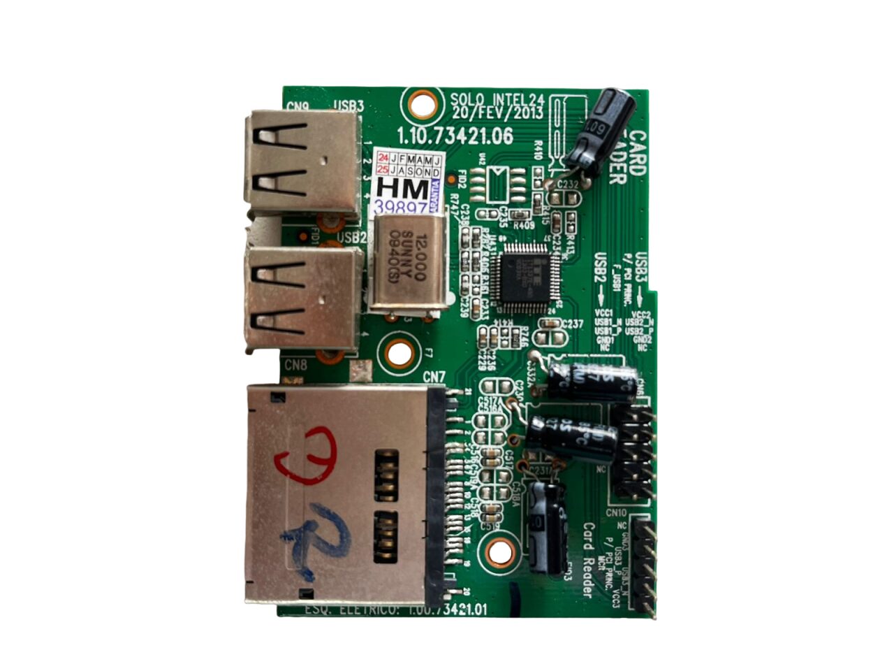 24e26b73-f64e-4e29-9d30-57e091e612d8 Placa Conectores Entradas Cce A45 All In One / 1.10.73421.06 - Imagem 1