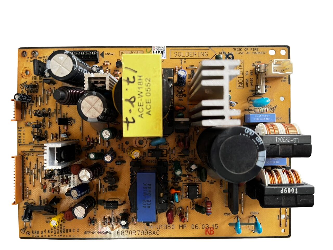 dfc46146-c423-441a-88a5-0ef96df9d9b6 Placa Fonte Mini system Lg Lm-u1350a / 6870r7998a - Imagem 1